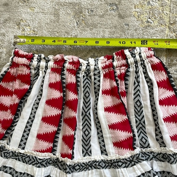 Elan Mini Ruffle Skirt Geo Print - Picture 7 of 8